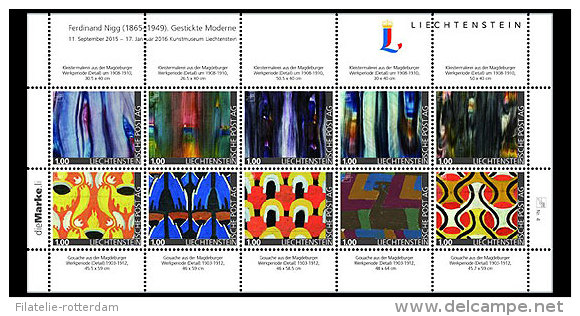 Liechtenstein - Postfris / MNH - Sheet Ferdinand Nigg 2015 NEW! - Unused Stamps