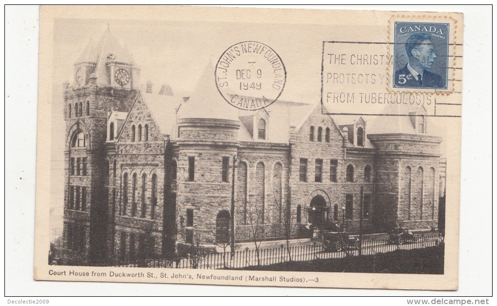 B77668 Court House From Duckworth St John S Newfou  Canada Scan Front/back Image - Other & Unclassified