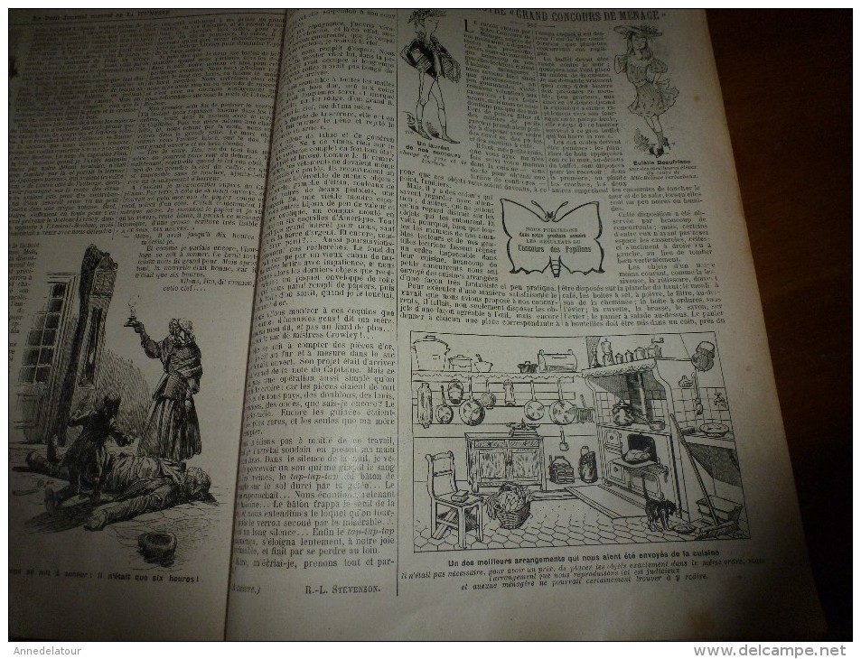 1905 LPJij : BD en sombre (histoire); Revue du 14 juillet; Les 3 OURS; Faire des JOUETS avec de la PAILLE;