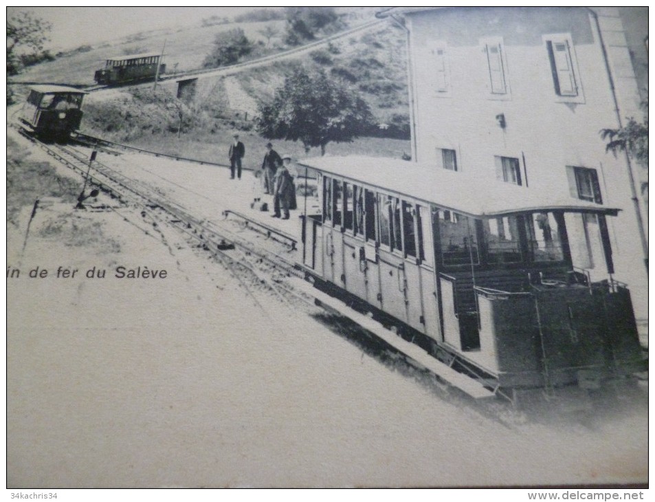 CPA Haute Savoie Chemin De Fer Gare De Monnetier. - Sonstige & Ohne Zuordnung