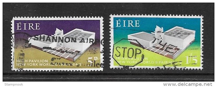 Ireland Scott 194-95 World´s Fair Used VF  CV $ 6.25 - Unused Stamps