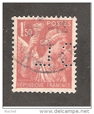 Perforé/perfin/lochung France No 652 CL  Crédit Lyonnais (218) - Andere & Zonder Classificatie