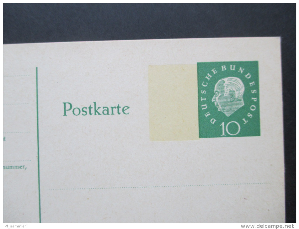 BRD 1960 Heuss Ganzsache P 43 I Ungebraucht! Katalogwert 10€ Luxus!! - Postkarten - Ungebraucht