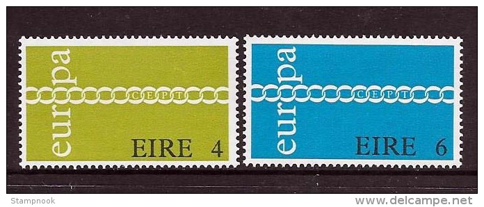 Ireland Scott  305-06 Europa ´71  Mint NH VF  CV $ 5.00 - Neufs