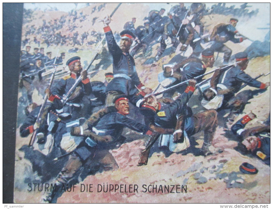 Künstlerkarte Deutsches Reich 1920 Sturm Auf Die Düppeler Schanzen. A Hoffmann München. Deutscher Kriegsbund - Hoffmann, Anton - Munich