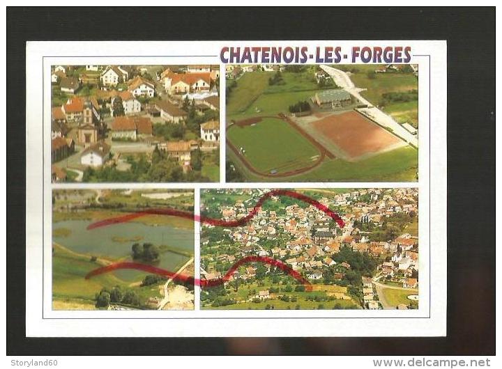 Cpm 903052 Chatenois Les Forges , 4 Vues Sur Carte , Stade , Ville , Plan D'eau - Châtenois-les-Forges