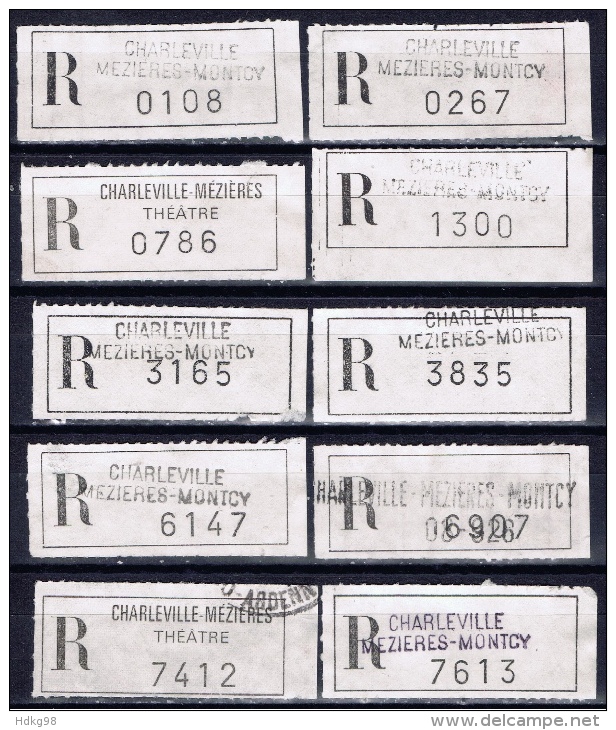 F+ Frankreich 1977 Mi Xx Reco-Zettel Charleville-Mézières - Altri & Non Classificati