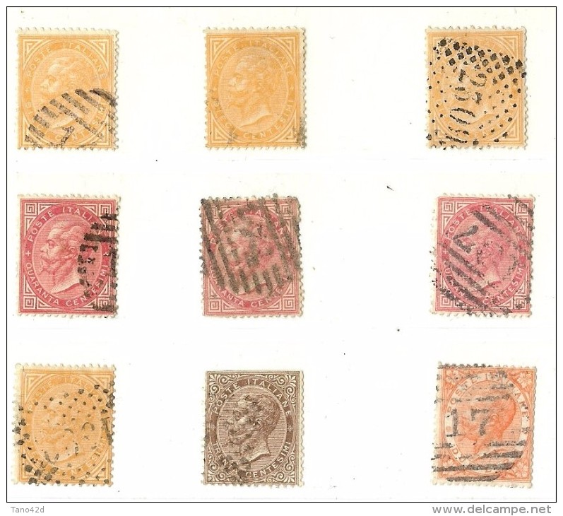 LDR11 - ITALIE REGNO  VEII  10c ET 40c OBLITÉRÉS X3 TIRAGE DE TURIN + 2L ÉCARLATE CLAIR TIRAGE DE LONDRES - Used