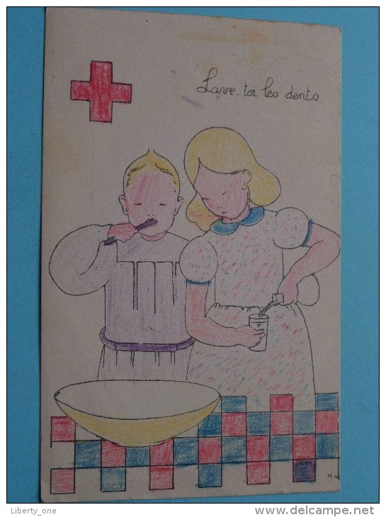 Lave Toi Les DENTS ( Ed. Par Le Croix Rouge De La Jeunesse De Belgique ) Anno 1929 ( Zie Foto Voor Details ) !! - Croix-Rouge