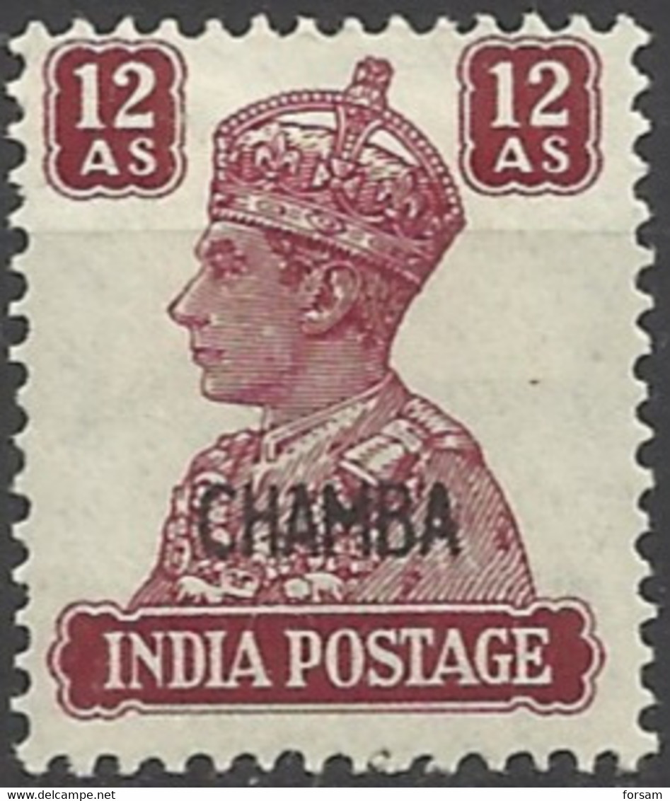 CHAMBA..1942/47..Michel # 101..MLH..MiCV - 38 Euro. - Chamba