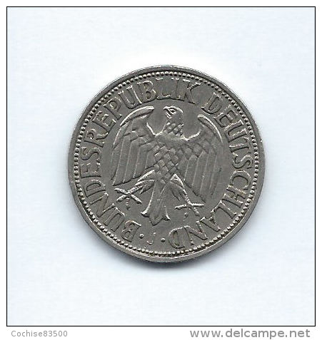 Allemagne, République Fédérale (1949-), 1 Deutschemark 1950 J (Hambourg), KM 110 - 1 Mark