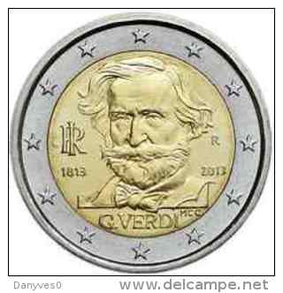 Pièce  Commémorative 2 Euro  Italie  2013 UNC  " Giuseppe Verdi " - Italy