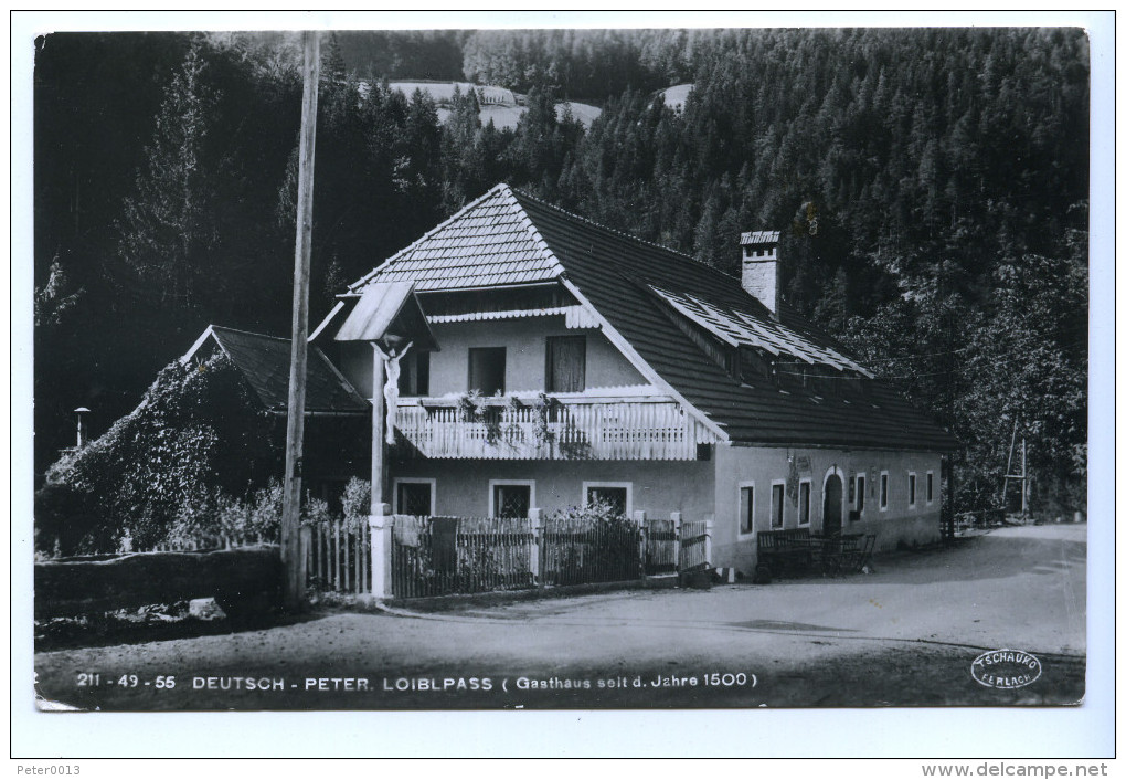 Loiblpass, Gasthaus Deutsch-Peter (Deutscher Peter), 1957 - Sonstige & Ohne Zuordnung