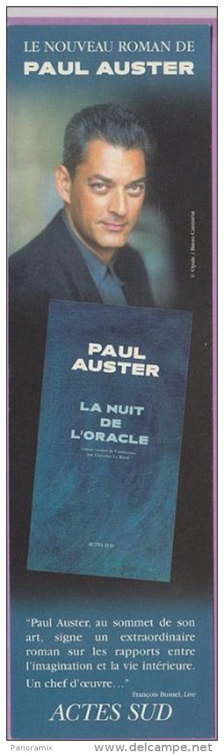 Marque-page °° Actes Sud - P.Auster La Nuit De L'oracle - V.uni  6x21 - Marcapáginas