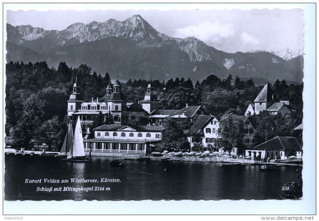 Velden Am Wörthersee, Schloß Mit Mittagskogel, 1958 - Velden