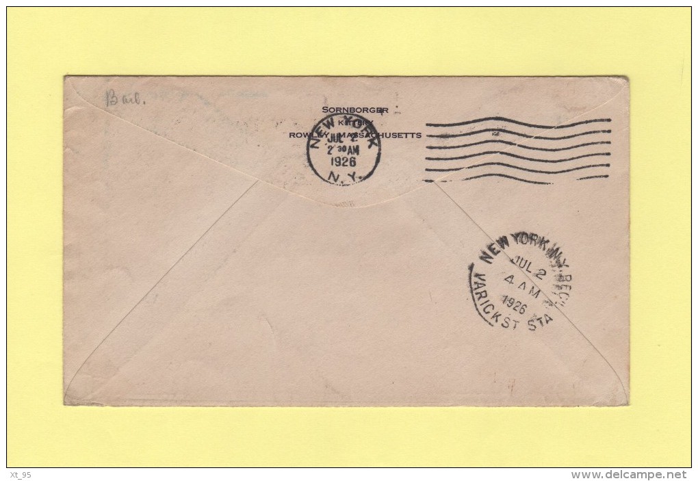 Par Avion - 1er Vol - Boston New York - 1926 - Other & Unclassified