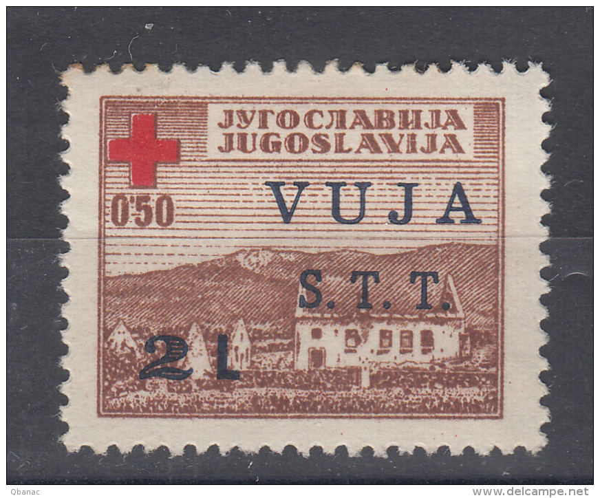 Italy Yugoslavia Trieste Zone B, Red Cross 1948 Mi#1, Sassone#4 Mint Hinged - Mint/hinged