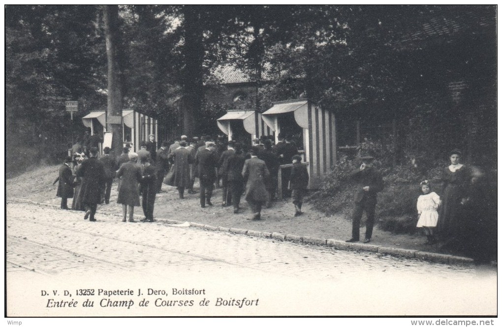 Boitsfort : Entrée Du Champs De Courses De Boitsfort - Belle Animation Carte DVD - Watermaal-Bosvoorde - Watermael-Boitsfort