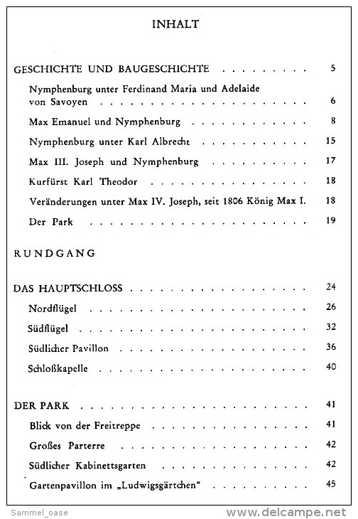 Nymphenburg  -  Amtlicher Führer  -  Beschreibung Mit Bildern  -  Von 1983 - Otros & Sin Clasificación