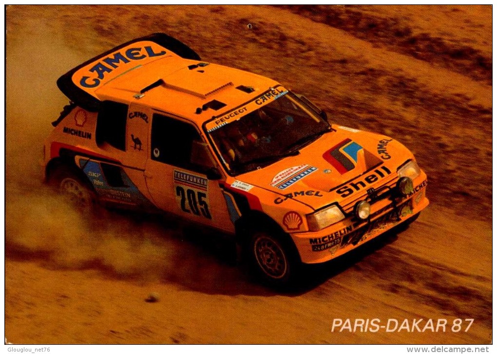 PARIS DAKAR 87...205 TURBO 16...CPM. - Rallyes