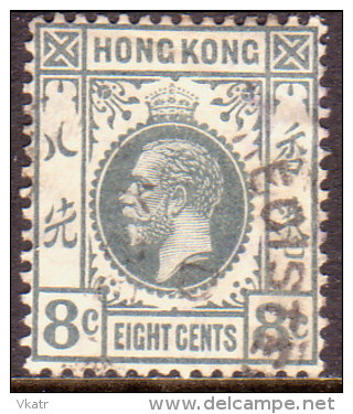 HONG KONG 1912 SG #104 6c Used Wmk Mult Crown CA Grey - Oblitérés