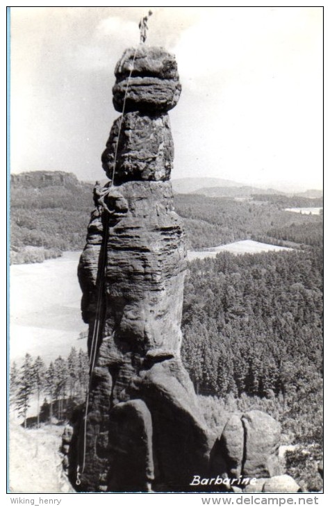 Elbsandsteingebirge - S/w Barbarine 2 - Bastei (sächs. Schweiz)