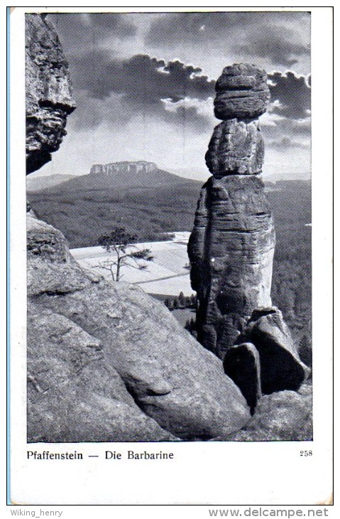 Elbsandsteingebirge - S/w Barbarine 3 - Bastei (sächs. Schweiz)