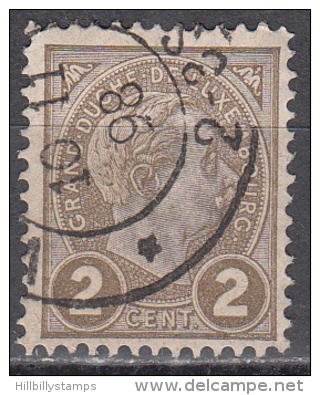 Luxembourg    Scott No.  71     Used     Year  1895 - 1895 Adolphe Right-hand Side