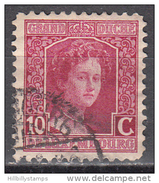 Luxembourg    Scott No.  97     Used     Year  1914 - 1914-24 Marie-Adelaide