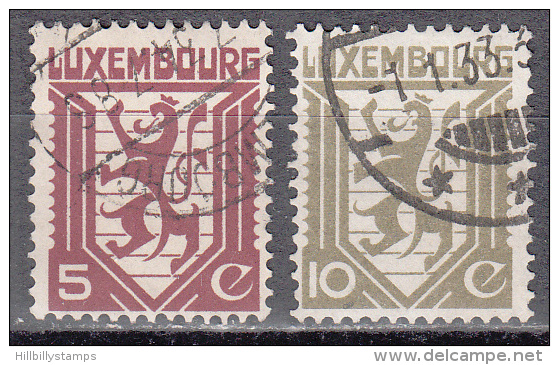 Luxembourg    Scott No.  195-96    Used    Year  1930 - Gebruikt