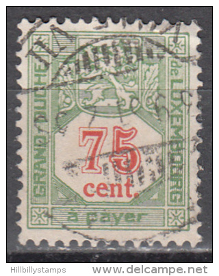 Luxembourg    Scott No.  J19    Used    Year  1921 - Oblitérés