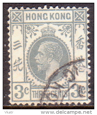 HONG KONG 1939 SG #119 3c Used Wmk Mult Script CA Grey - Used Stamps