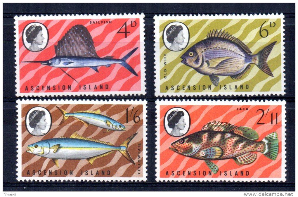 Ascension Island - 1969 - Fish (2nd Series) - MNH - Ascension