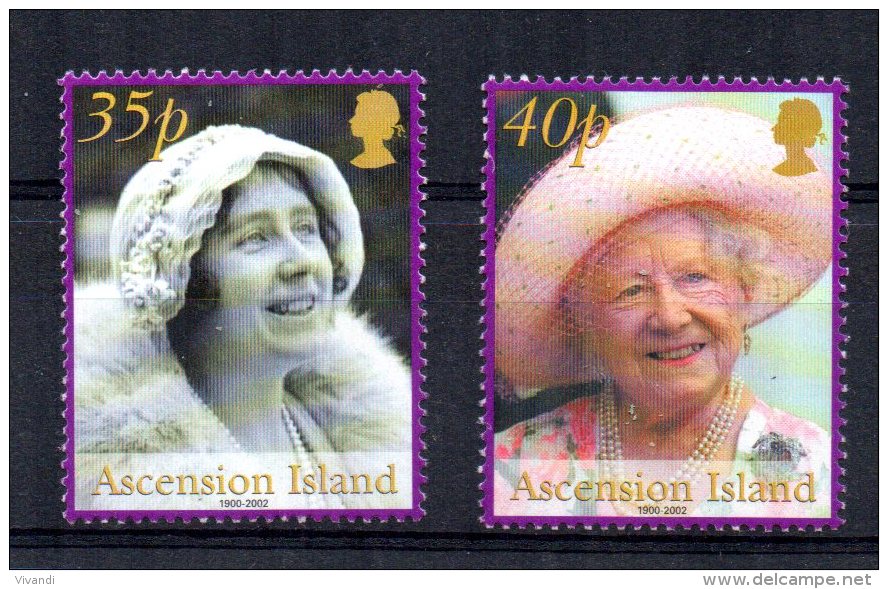 Ascension Island - 2002 - Queen Elizabeth, Queen Mother Commemoration - MNH - Ascension (Ile De L')