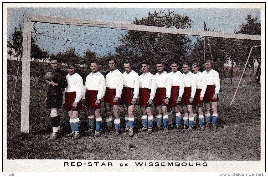 WISSEMBOURG 67 EQUIPE DE FOOTBALL RED STAR  BELLE CARTE RARE !!! - Wissembourg