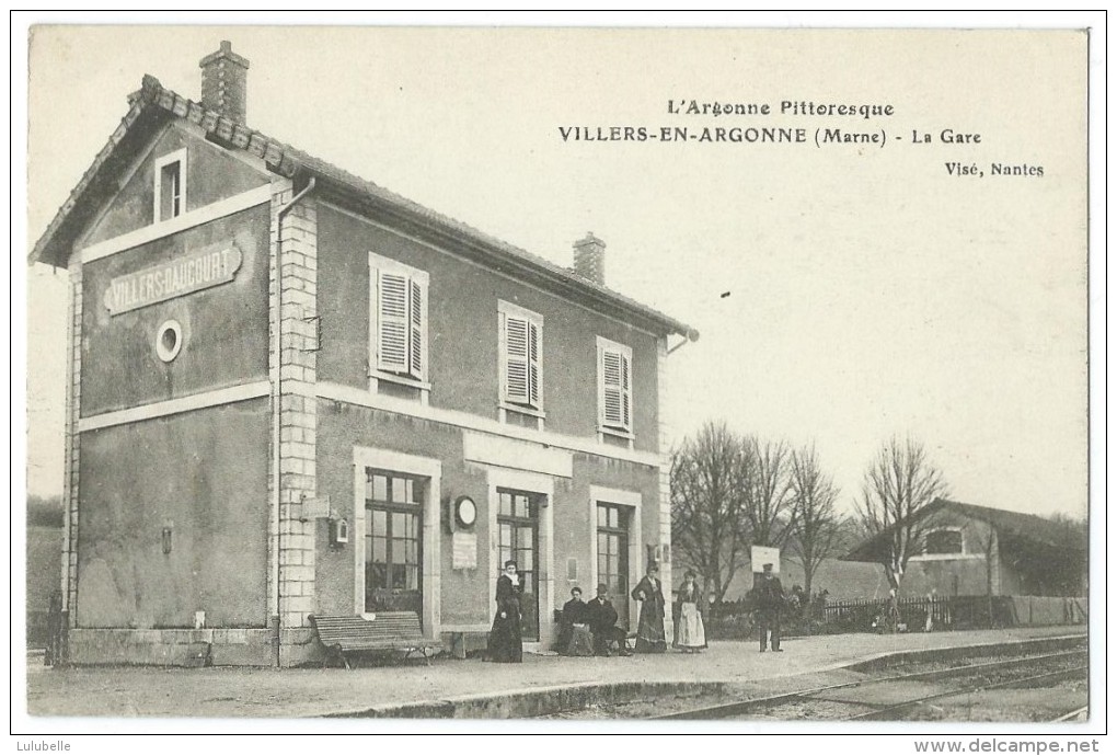 51 - VILLERS-EN-ARGONNE - La Gare - CPA - Other & Unclassified