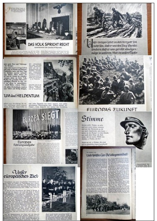 4 der Deutschen Zeitschrift - 4 Allemands journal - "der SCHULUNGSBRIEF" - authentique