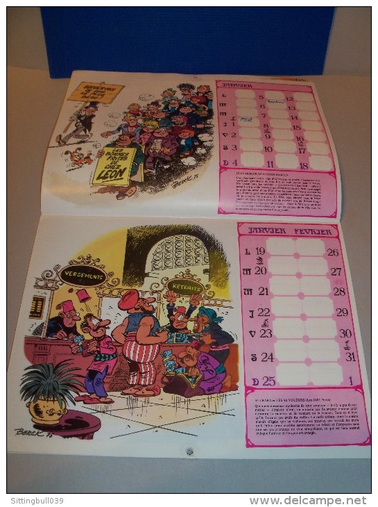 Calendrier 1976 Fédération Scouts Catholiques Belgique Avec Dessins De BERCK, SERON, ROBA, DANY, HAUSMAN, DUPA, Etc..... - Agendas