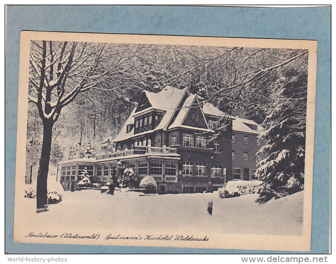 CPA - SPIELMANN´S KURHOTEL WALDESRUHE  Bei MONTABAUR - Ruf 510 (Westerwald) - Montabaur