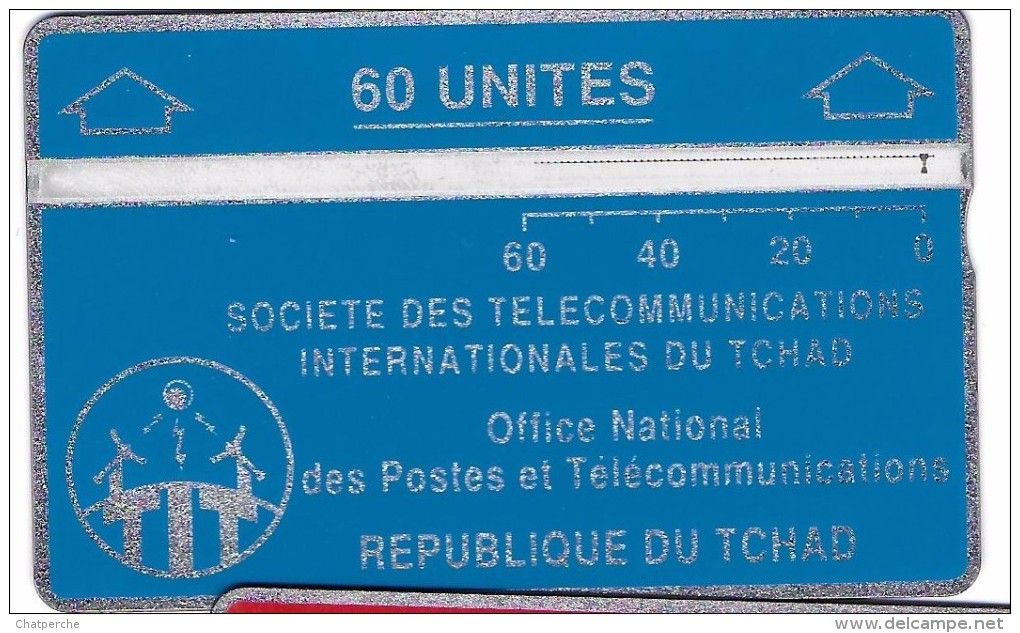 TELECARTE PHONECARD TCHAD 60 UNITES  REPUBLIQUE DU TCHAD OFFICE NATIONAL DES POSTES ET TELECOMMUNICATIONS - Tschad