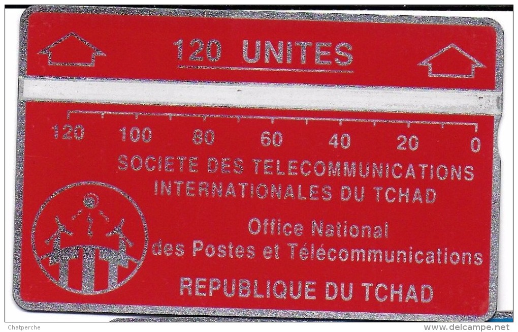 TELECARTE PHONECARD TCHAD 120 UNITES  REPUBLIQUE DU TCHAD OFFICE NATIONAL DES POSTES ET TELECOMMUNICATIONS - Tchad