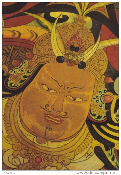 China - Thangka Of God Of War, C.19th Century, Qamdo - Tíbet