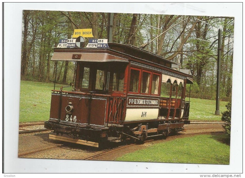 BRUXELLES 2 MOTRICE MIXTE 346 DE LA SOCIETE GENERALE DES CHEMINS DE FER ECONOMIQUES 1903 - Public Transport (surface)