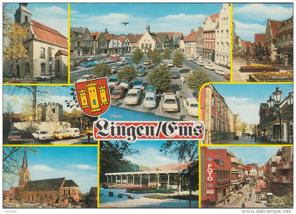 D-49808 Lingen - Ems - Ansichten - Markt - Cars - Simca - Nice Stamp - Lingen