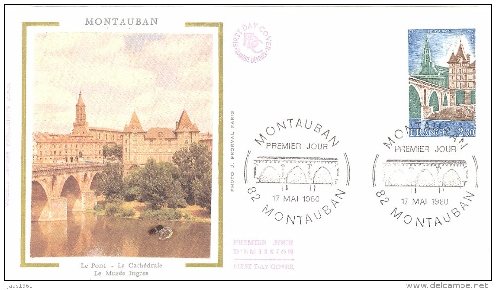 FRANCE. FDC MONTAUBAN. BRIDGE. 1980 - Non Classés