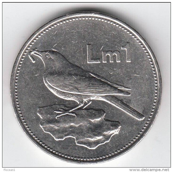 **** MALTE - MALTA - 1 LIRA 1991 **** EN ACHAT IMMEDIAT !!! - Malte