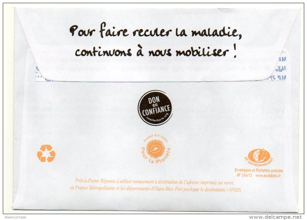 Entier Postal PAP Réponse Nord Lille France Alzheimer Autorisation 90015 N° Au Dos: 14P065 - Prêts-à-poster:Answer/Ciappa-Kavena