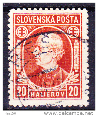 Slowakei Slovakia Slovaquie - Hlinka (Mi.Nr. 37 A) 1939 - Gest. Used Obl. - Gebraucht
