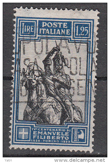 Regno D'Italia - 1928 - Emanuele FIliberto - 1,25 Lire  (235) - Usati