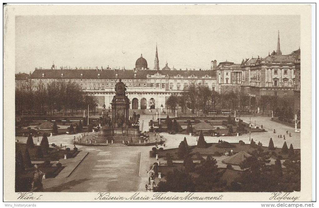 AK 0300  Wien - Kaiserin Maria Theresia Monument Und Hofburg / Handelskammer Stempel 1932 - Wien Mitte